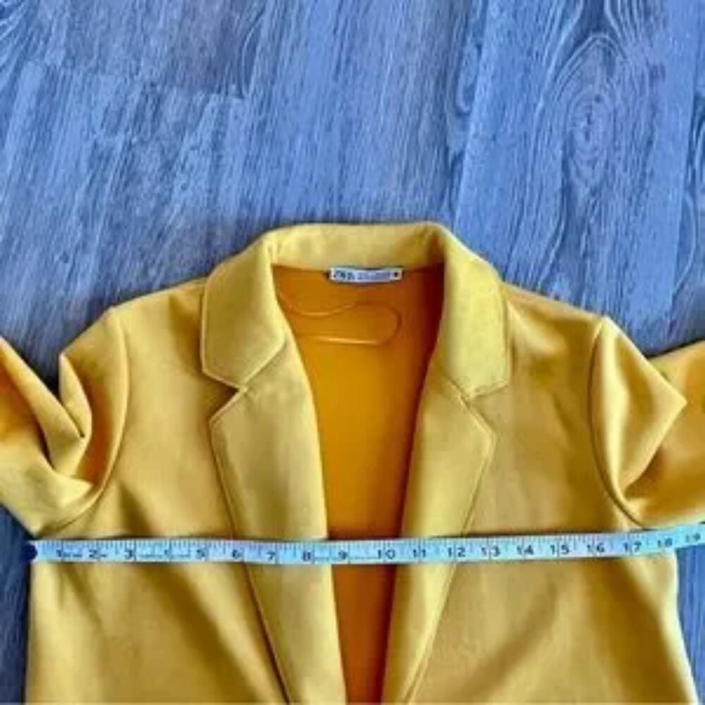 ZARA Faux Suede Long Blazer/Jacket Fits XS-Medium - Picture 4 of 4